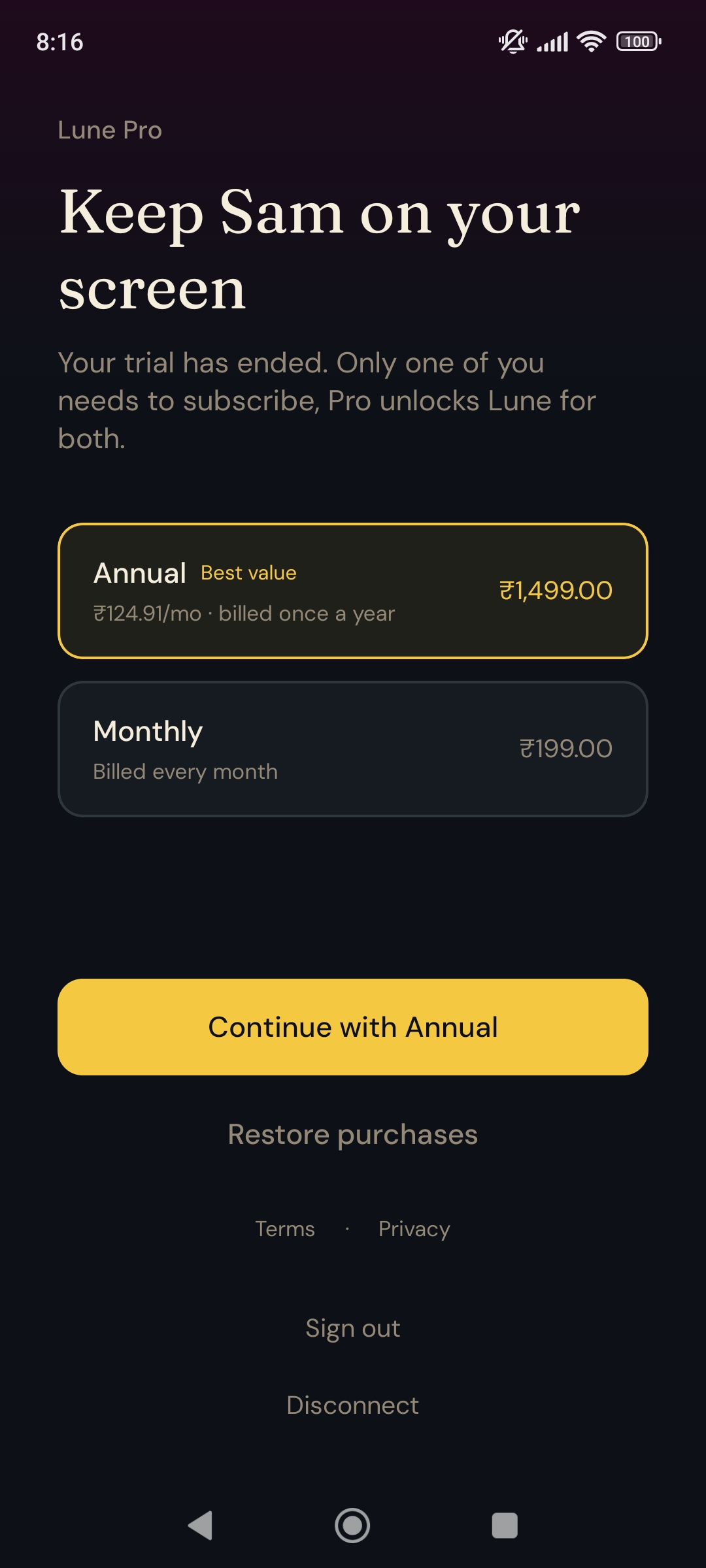 Lune Pro plans